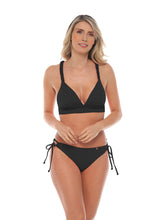 Top base ancha 2481 & Brasilera con amarre 3606 - Negro Preto