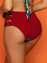 Panty alto 3588 - Rojo Oscuro
