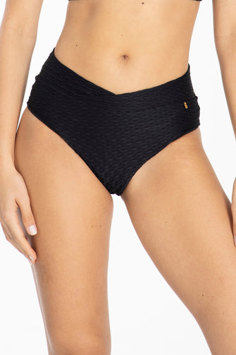 PANTY ALTO 3678 JACARÉ - NEGRO