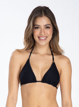 TOP TRIANGULO 7065 JACARÉ - NEGRO